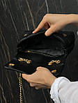 Жіноча сумка клатч Michael Kors SoHo Small Quilted Leather Shoulder Bag Black (чорна) torb0202 для дівчини top, фото 3