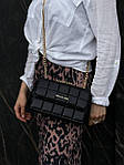 Жіноча сумка клатч Michael Kors SoHo Small Quilted Leather Shoulder Bag Black (чорна) torb0202 для дівчини top, фото 4