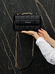 Жіноча сумка клатч Michael Kors SoHo Small Quilted Leather Shoulder Bag Black (чорна) torb0202 для дівчини top, фото 5