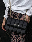 Жіноча сумка клатч Michael Kors SoHo Small Quilted Leather Shoulder Bag Black (чорна) torb0202 для дівчини top, фото 7