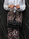 Жіноча сумка клатч Michael Kors SoHo Small Quilted Leather Shoulder Bag Black (чорна) torb0202 для дівчини top, фото 9