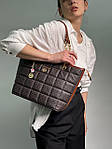 Жіноча подарункова сумка-шопер Michael Kors Shopper Bag Brown (коричнева) KIS12065 стильна Елізабет Корс top, фото 3