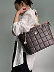 Жіноча подарункова сумка-шопер Michael Kors Shopper Bag Brown (коричнева) KIS12065 стильна Елізабет Корс top, фото 4