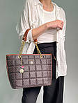 Жіноча подарункова сумка-шопер Michael Kors Shopper Bag Brown (коричнева) KIS12065 стильна Елізабет Корс top, фото 5