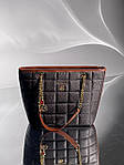 Жіноча подарункова сумка-шопер Michael Kors Shopper Bag Brown (коричнева) KIS12065 стильна Елізабет Корс top, фото 6