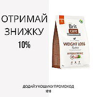 Brit Care Hypoallergenic Weight Loss Rabbit сухой корм для собак с избыточным весом с кроликом, 3 кг