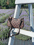 Жіноча ділова сумка Louis Vuitton Easy Pouch On Strap Monogram Brown (коричнева) KIS01109 стильна top, фото 9