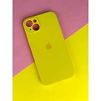 Чехол Silicone Case Full Protective Camera Square Iphone 11 (56) Жовтий