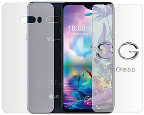 Бронеплівка для LG V50s ThinQ комплект: для передньої і задньої панелі зносостійка поліуретанова SoftGlass