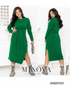 Сукня ангора зелена дуже красива та стильна, великих розмірів від 46 до 68