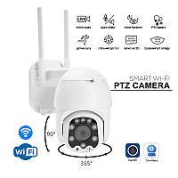 Внешняя купольная поворотная камера IP HD PTZ Wi-Fi с поддержкой карты памяти Hismaho