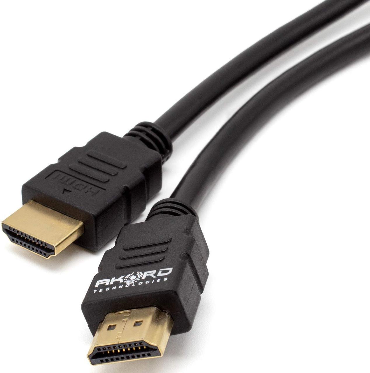 AKORD 1 метр HDMI Pro Gold, кабель HDMI-HDMI с Ethernet, фото 1