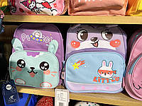Рюкзак детский дошкольный 27*34 см на молнии с карманом и ушками в разных вариантах Luna