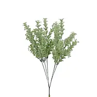 Ветка искусственная водоросль зелено-белая (g D004-01) | В-32 см |Коробка-12 шт|производитель-Польша
