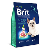 Brit Premium Sensitive 1,5 кг корм для котов Brit Premium by Nature Sensitive Lamb корм для кошек Брит Премиум
