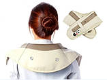 Ударний вібромасажер для спини, плечей і шиї Cervical Massage Shawls, фото 2