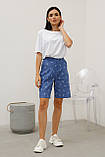 Жіночі джинсові шорти Тільда подовжені 44-56 розміри, фото 4