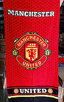 Пляжное полотенце Манчестер Юнайтед с логотипом любимого футбольного клуба
