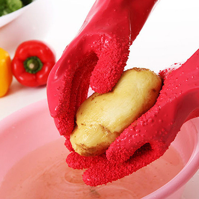 Рукавички для чищення овочів (Tater Mitts Gloves)