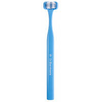 Зубная щетка Dr. Barman's Superbrush Compact Трехсторонняя Мягкая Голубая (7032572876328-blue)