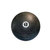 Медбол RollerUA Medicine Ball 1 кг Чорний