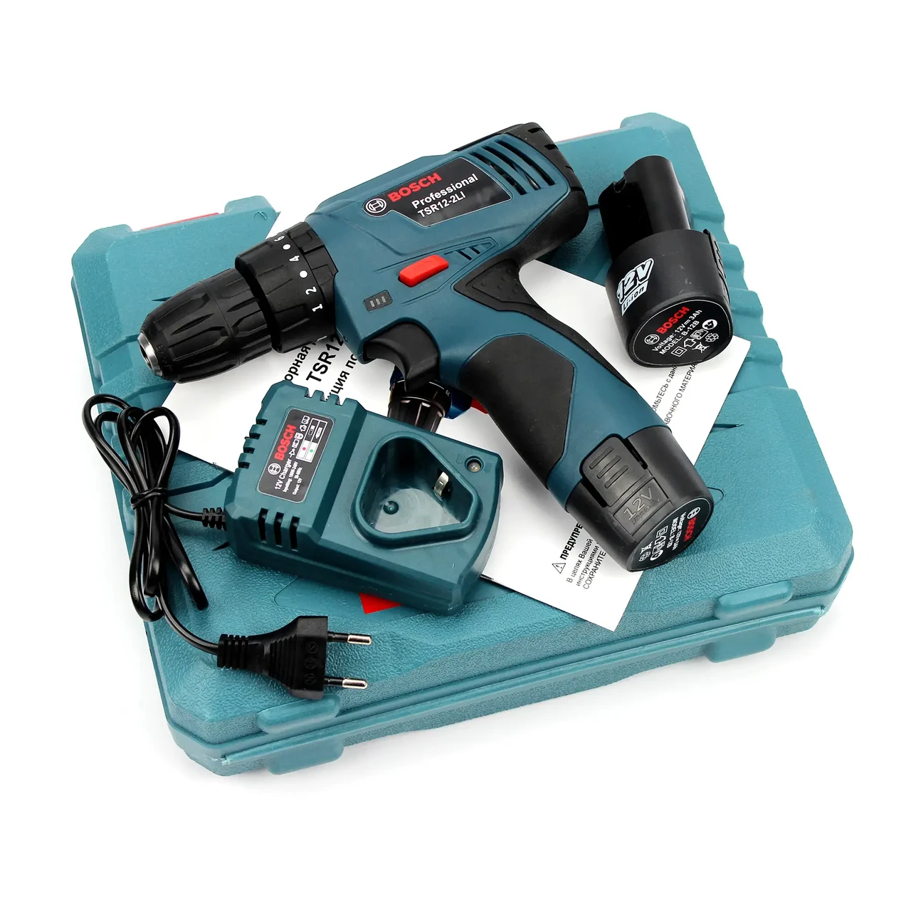Шуруповерт Bosch TSR12-2LI 12V 3Ah без набору інструментів | Акумуляторний шуруповерт | Дриль-шуруповерт