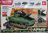 Конструктор IBLOCK PL-920-169  Армия американский танк m4a1 sherman 473 детали швидка відправка, фото 3