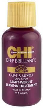 Незмивна сироватка-шовк для волосся CHI Deep Brilliance Shine Serum Light Weight Leave-In Treatment, 15 мл