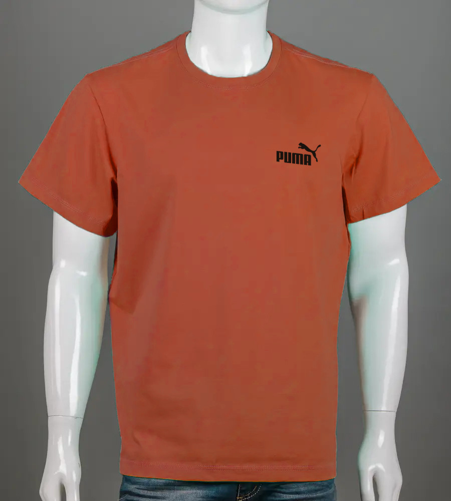 Футболка 100% Х/Б PUMA 4108б (Уп.4шт 3XL,4XL), Цегляний