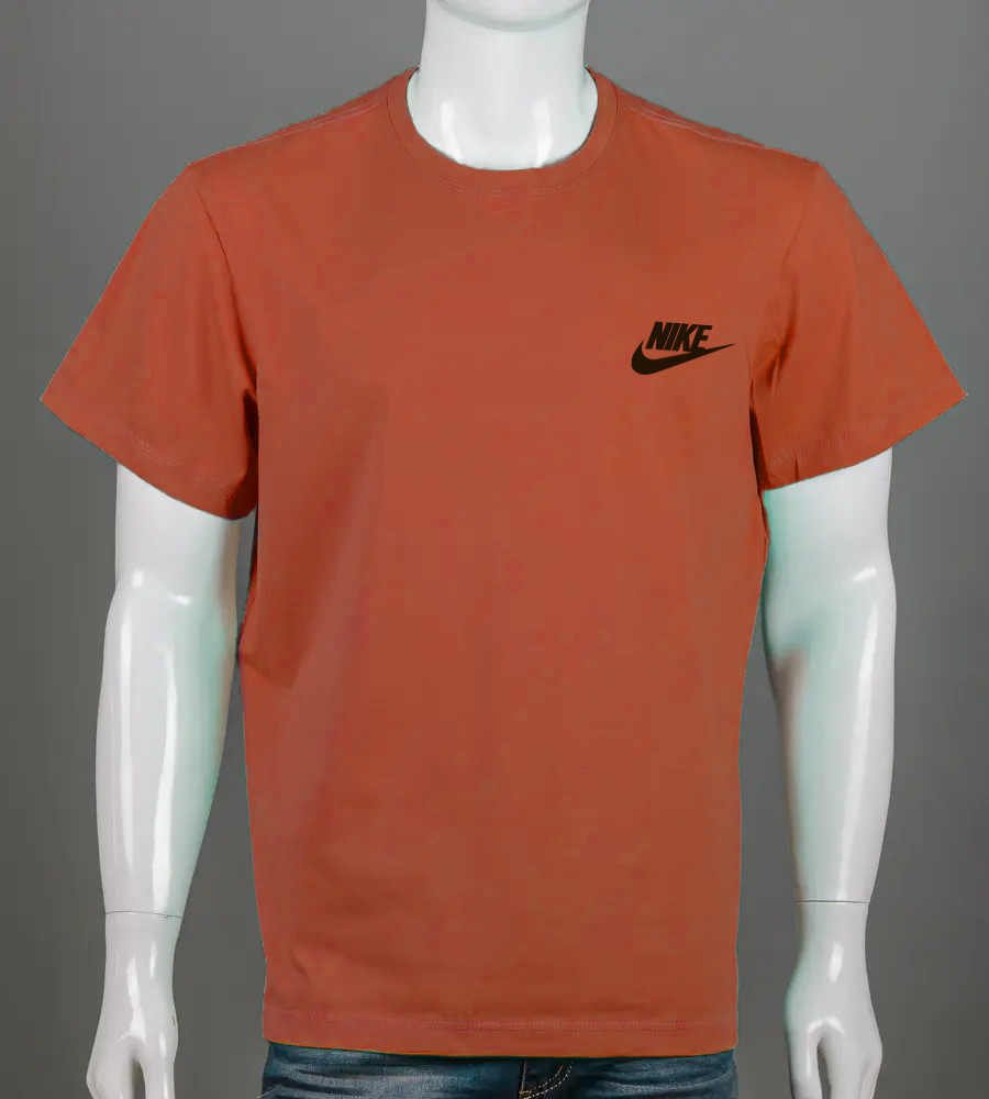 Футболка 100% Х/Б Nike 4109б (Уп.4шт 3XL,4XL), Цегляний