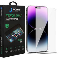 Стекло защитное BeCover Apple iPhone 14 Pro Max 3D Crystal Clear Glass (708087)