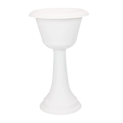 Вазон Газон висока нога 33 см білий