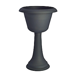 Вазон Газон висока нога 33 см сірий