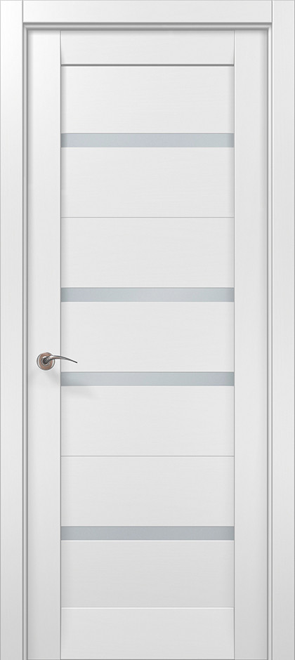 Двері екокошпон, Полотно, серія Millenium (ML-57) Білий матовий