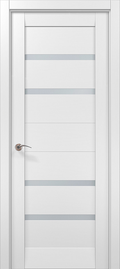 Двері екокошпон, Полотно, серія Millenium (ML-58) Білий матовий