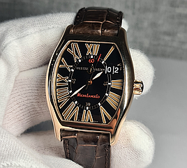 Золотий чоловічий годинник часы Ulysse Nardin Michelangelo 236-68 Automatic Big Date Gold 750