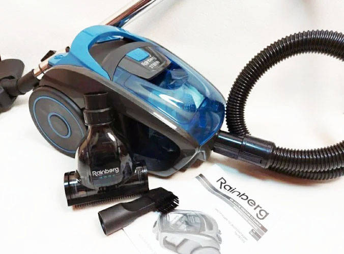 Купить Пылесос без мешка Rainberg RB-652TB 3700W 2,5L Blue + ТУРБОЩЕТКА ...
