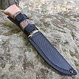 УЦІНКА. Ніж мисливський Кабанчик, 65Х13 латунь, дерево, малюнок кабан, 1889, фото 2