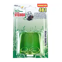Підвісний очисник унітаза Туалетний каченя Запаска Лісова свіжість 4 в 1 (Змінний блок)