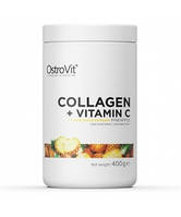 OstroVit Collagen + Vitamin C 400 грам, гідрозілований яловичий колаген + вітамін C