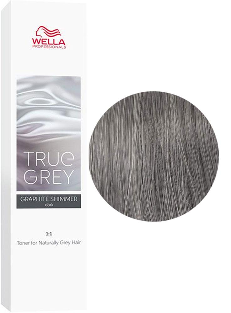 DARK GRAPHITE SHIMMER Крем-тонер для сивого волосся з пігментами True Grey 60 мл - фото 1 - id-p1898004815