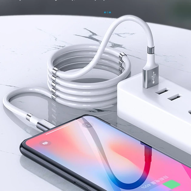 Магнітний кабель для заряджання MagLink Lightning 1.8 м