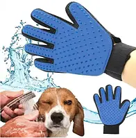 Перчатка для вычесывания шерсти из животных True Touch