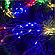 Гірлянда світлодіодна «Кінський хвіст» 200 LED 2 м 10 ниток пучок струн від мережі різнокольоровий, фото 3