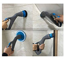 Бездротова щітка для прибирання з 3 насадками Hurricane Muscle Scrubber