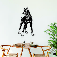 Декоративне настінне Панно «Доберман», Декор на стіну