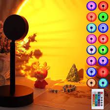 Проекційна лампа заходу та сходу сонця usb led Sunset Lamp RGB з пультом