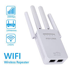 Бездротовий Wi-Fi роутер-повторювач WR09Q, 300 Мбіт/с, підсилювач мережного сигналу IIEEE802.11 b/g/n з 4 анте LS-WR09Q