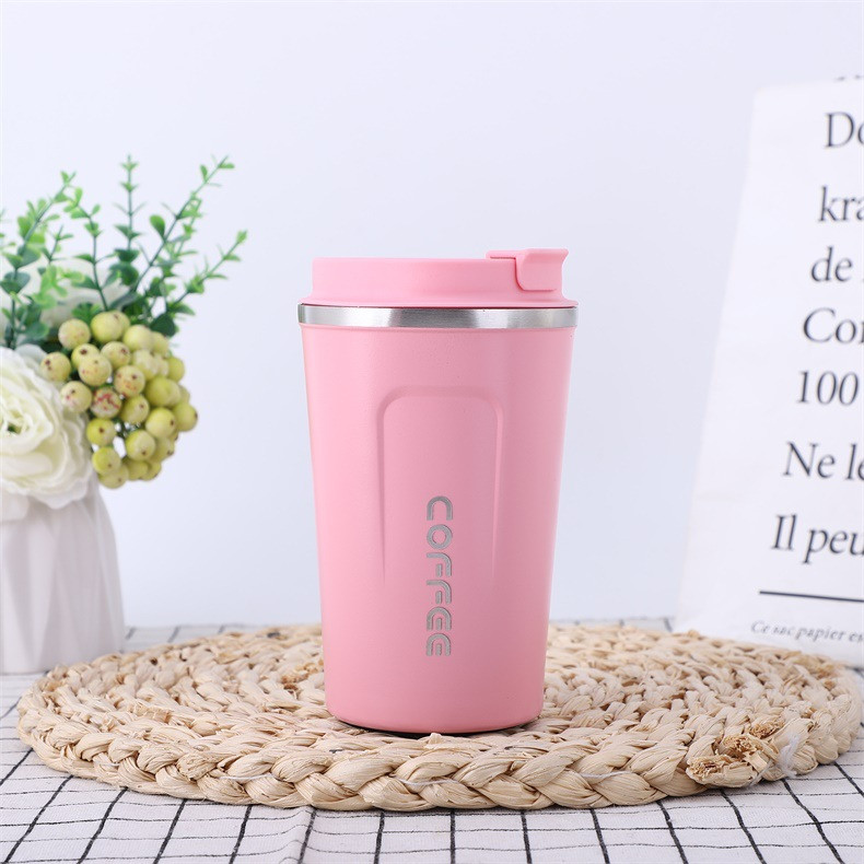 Термокухоль Sun Coffee 350 мл рожева.Термос, термочашка