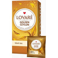 Чай черный в пакетиках по 2 гр Lovare Golden Ceylon (50 пакетиков)